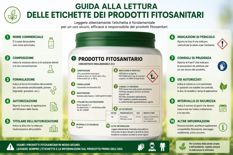 Guida alla lettura delle etichette dei prodotti fitosanitari